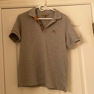 Burberry men’s grey polo